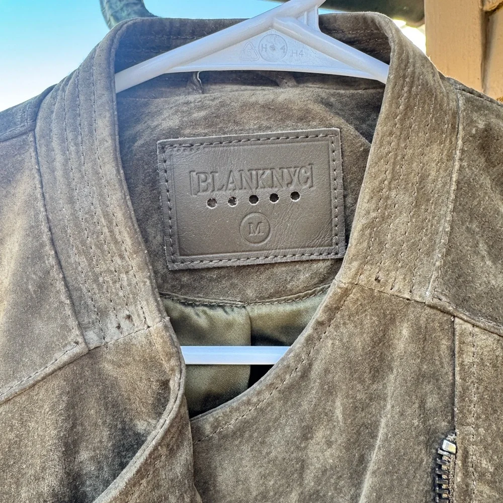Blank NYC Olive Suede Jacket - Picture 2 of 5